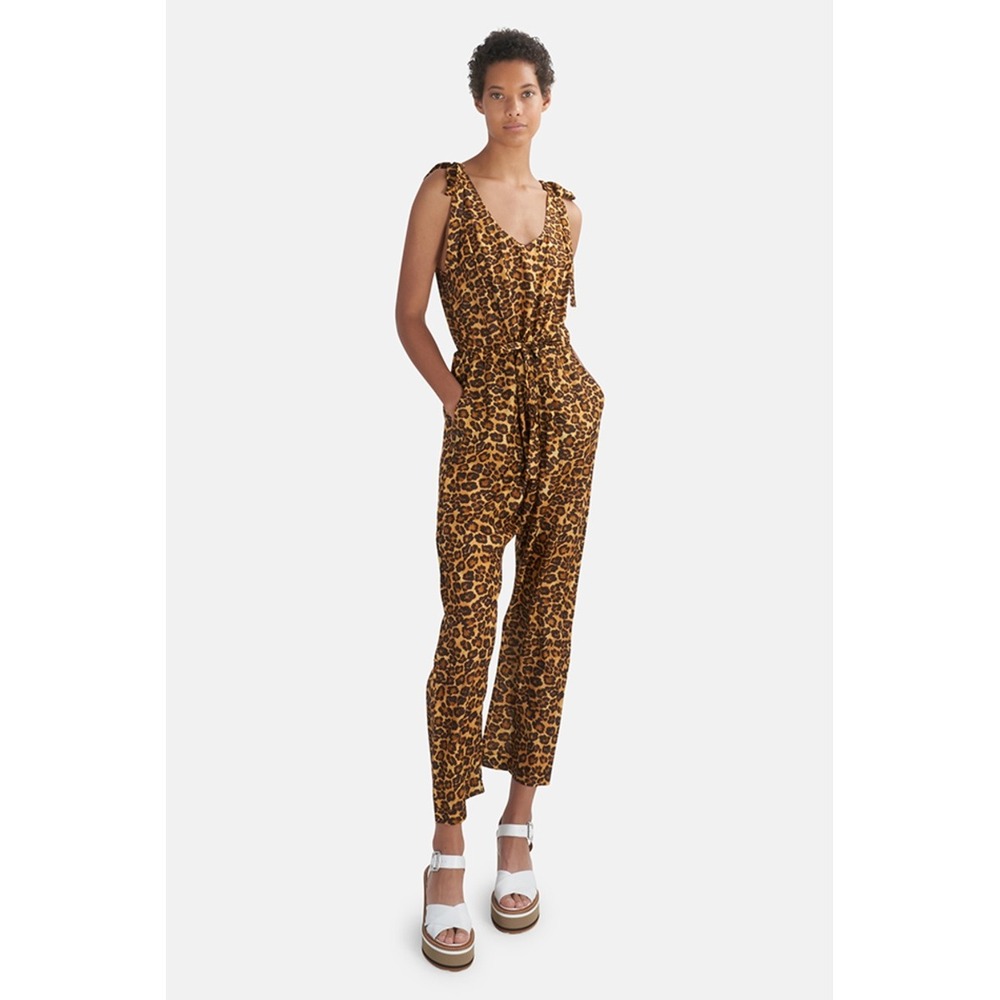 Zimmermann Amelie Tie Shoulder Jumpsuit Size 10